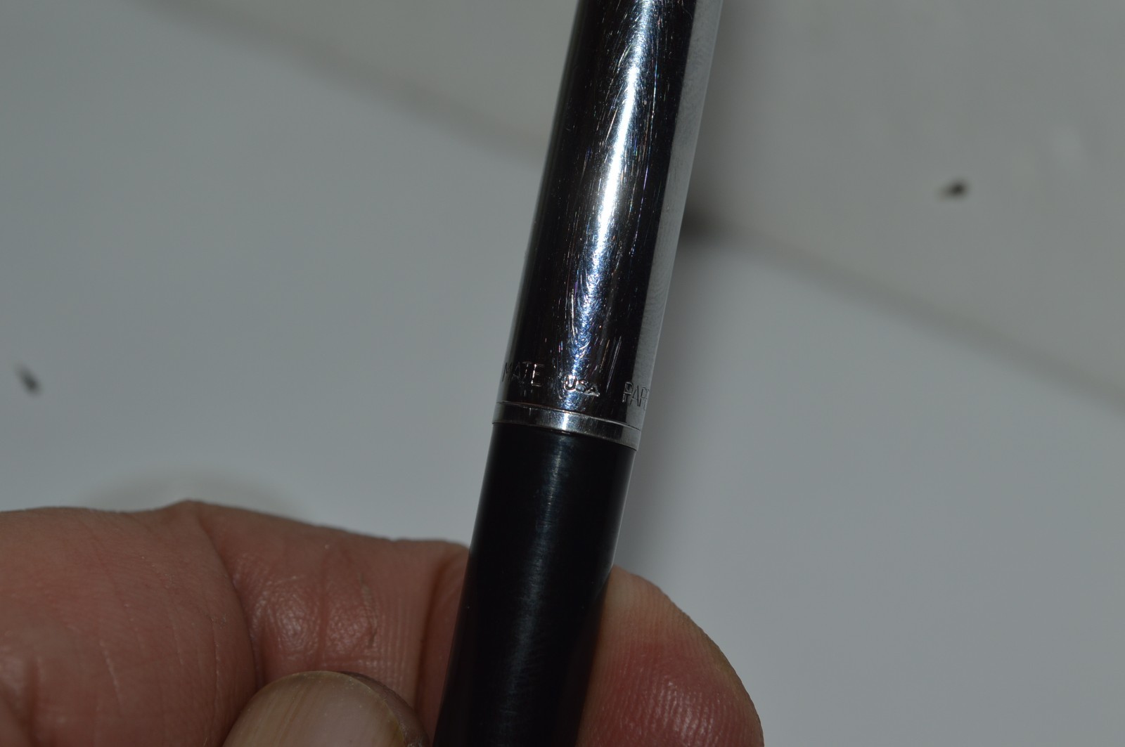 PAPER MATE Profile Regular Grip Ballpoint Pen Black Barrel USA Made Retired
