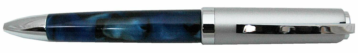 Blue Celluloid Ballpoint Pen with Gift Box (Each Pen has different pattern)