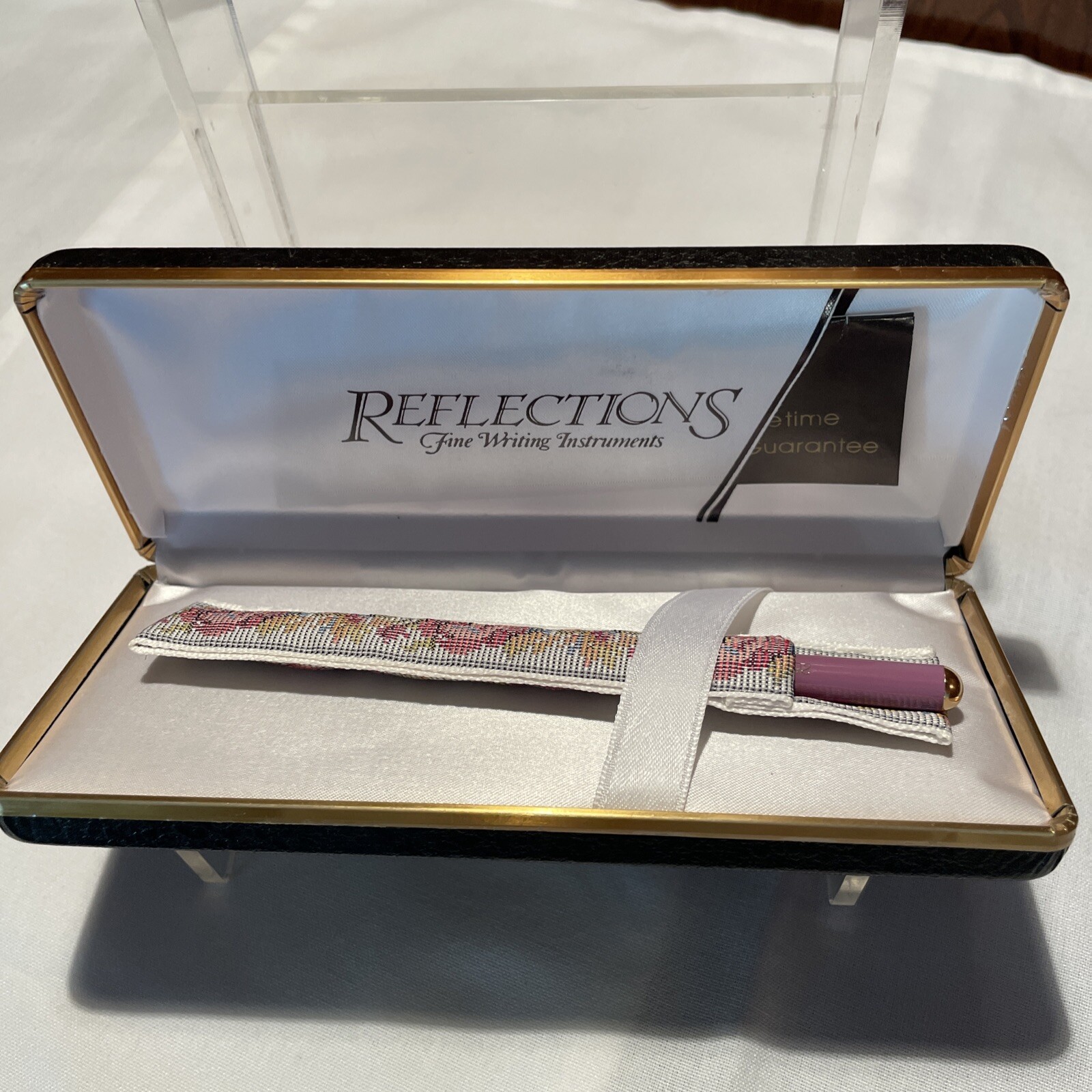 NEW Reflections Fine Writing Instruments Pen W/ Case Cover and Paperwork