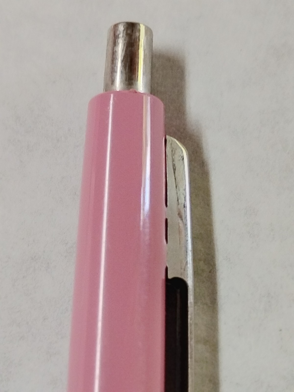 Vintage Paper Mate Vintage Double Heart Pink Ballpoint Pen #F4