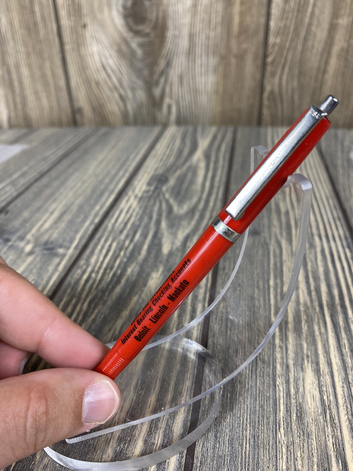 Vintage Farmway Credit Union Beloit Lincoln Mankato Pen Advertisement