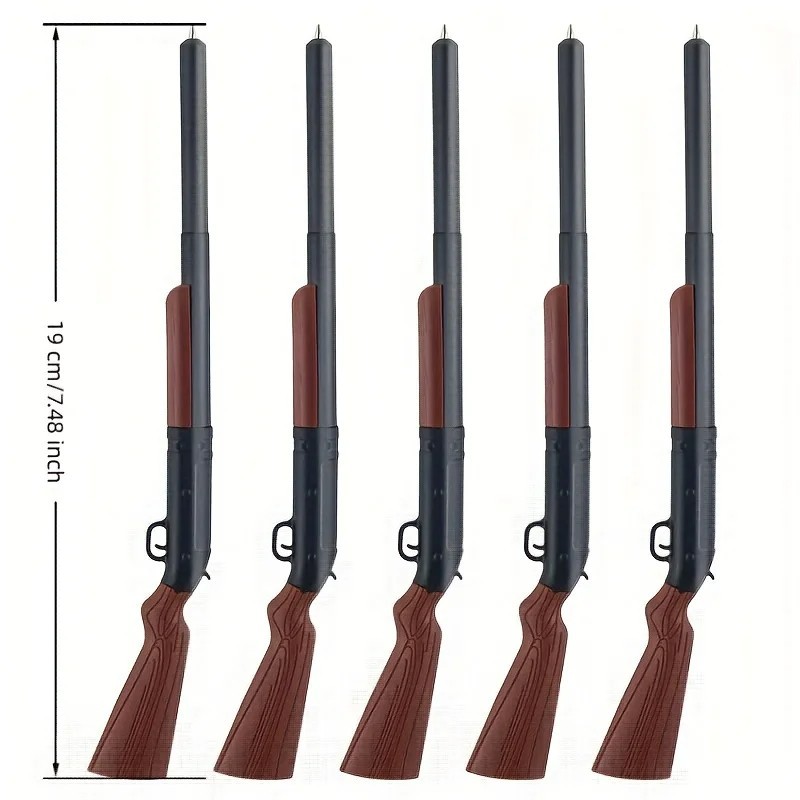 5pcs Shotgun Pen Set – Novelty Gun Ballpoint Pens Office School Writing Gift