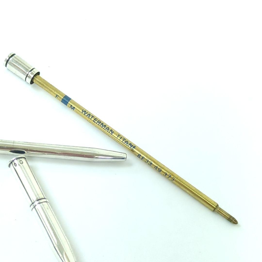 Official Hermes Agenda Mini Ballpoint Pen Silver 925 Size No Ink From Japan