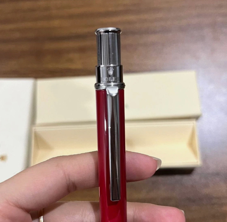 Rolex Ballpoint Pen – Burgundy & Silver Collectible Writing Instrument Luxury