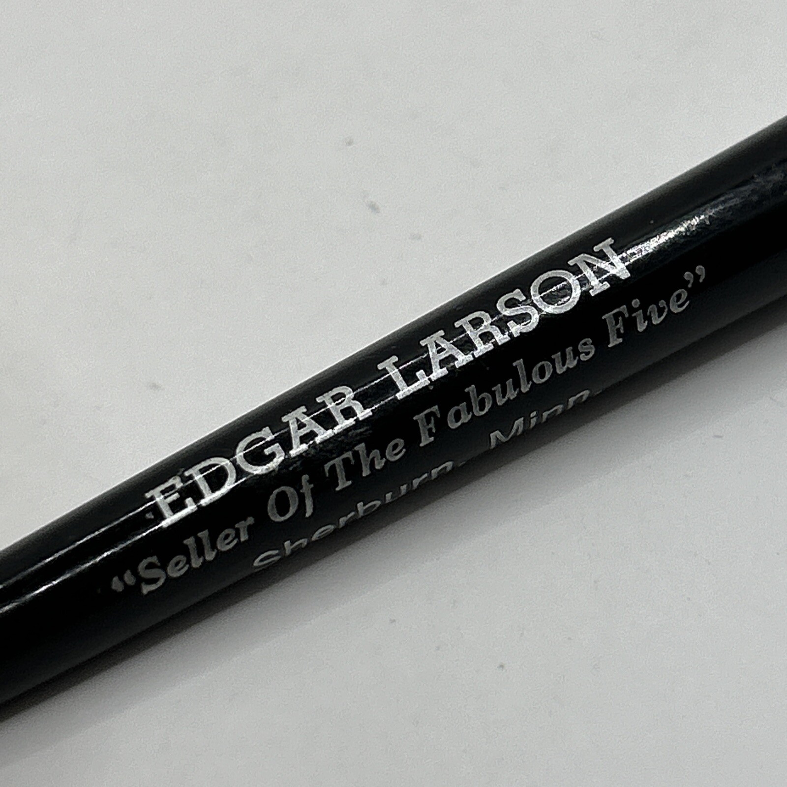 VTG Ballpoint Pen Edgar Larson «Seller Of The Fabulous Five» Sherburn Minnesota