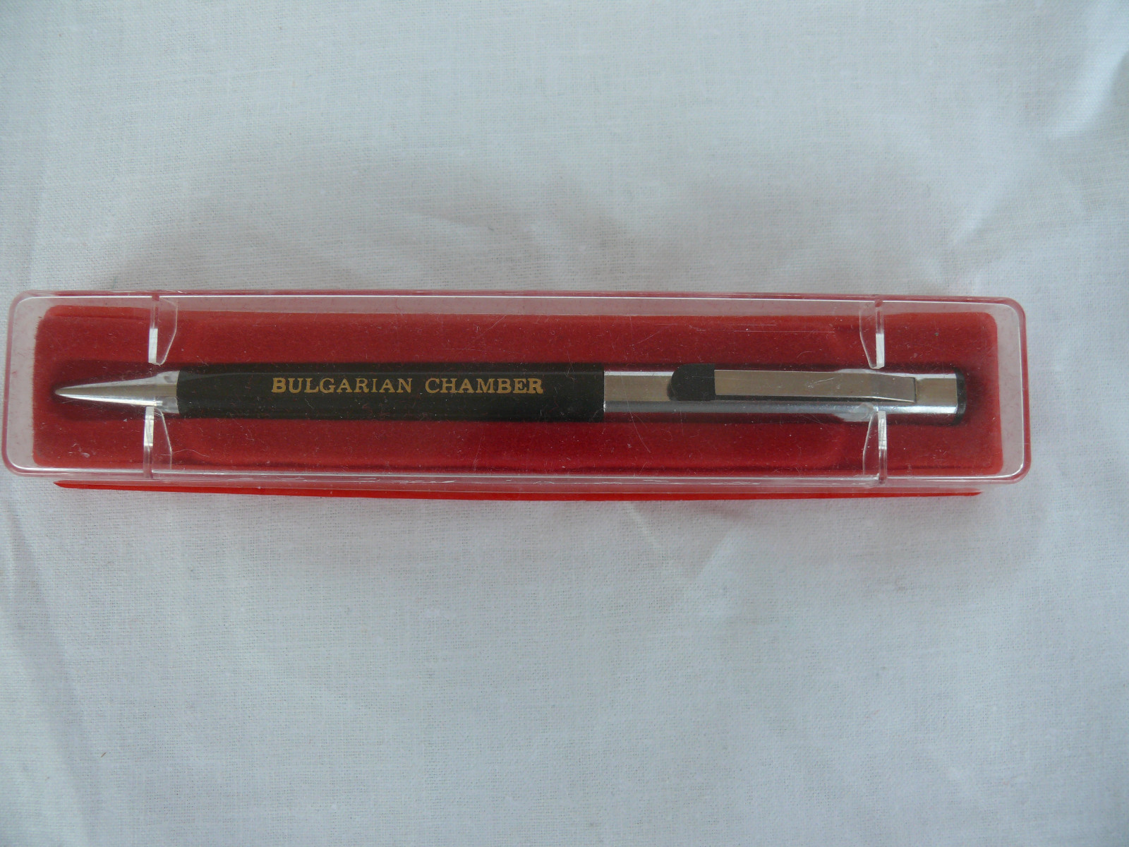 Vintage Ballpoint Pen SIGNO Black Plastic and Metal in Box #1388