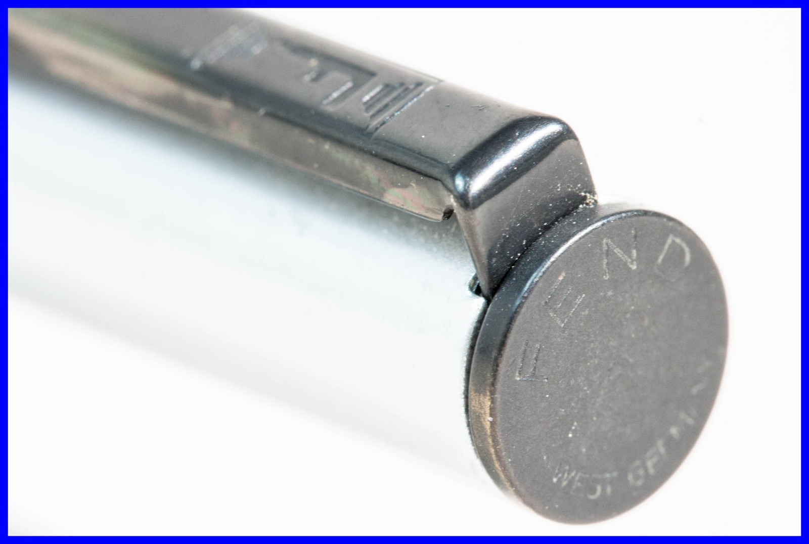 Fend Ballpoint Pen for the Savings Bank around 1980 SILVER & BLACK / Rare 1980’s