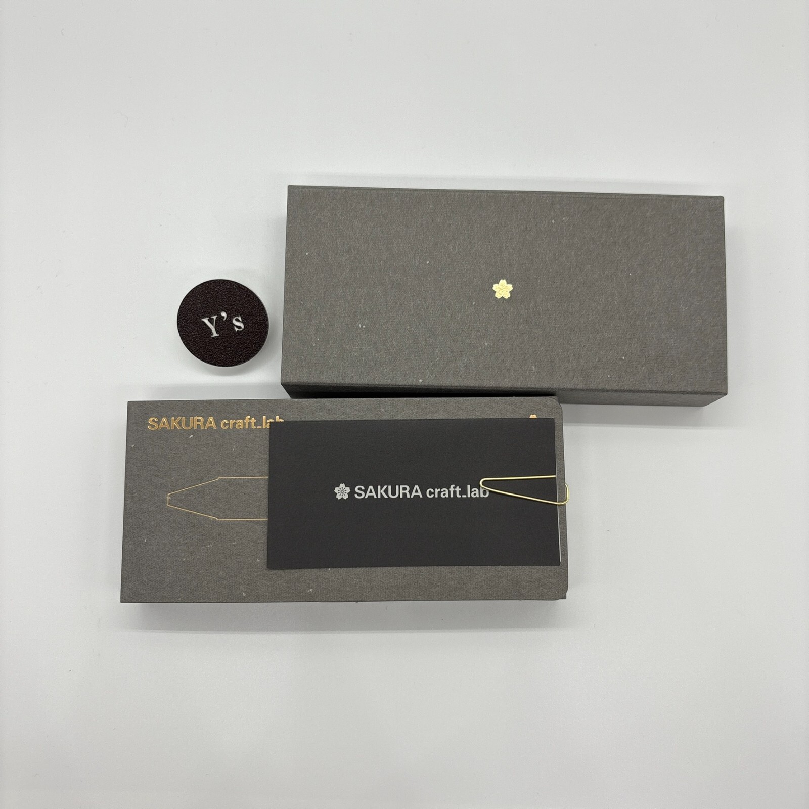 Sakura Craft Lab 003 Ballpoint Pen Black Ink Brass Body Japan Limited Gold New