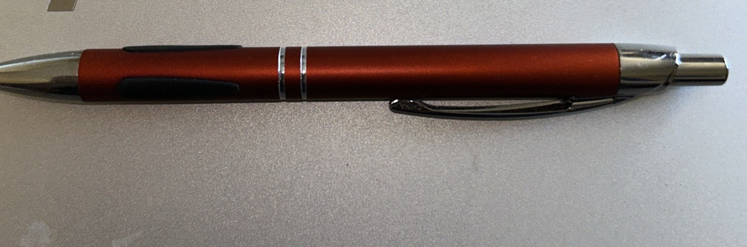 Mercedes-Benz Ballpoint Pen – Orange and Chrome