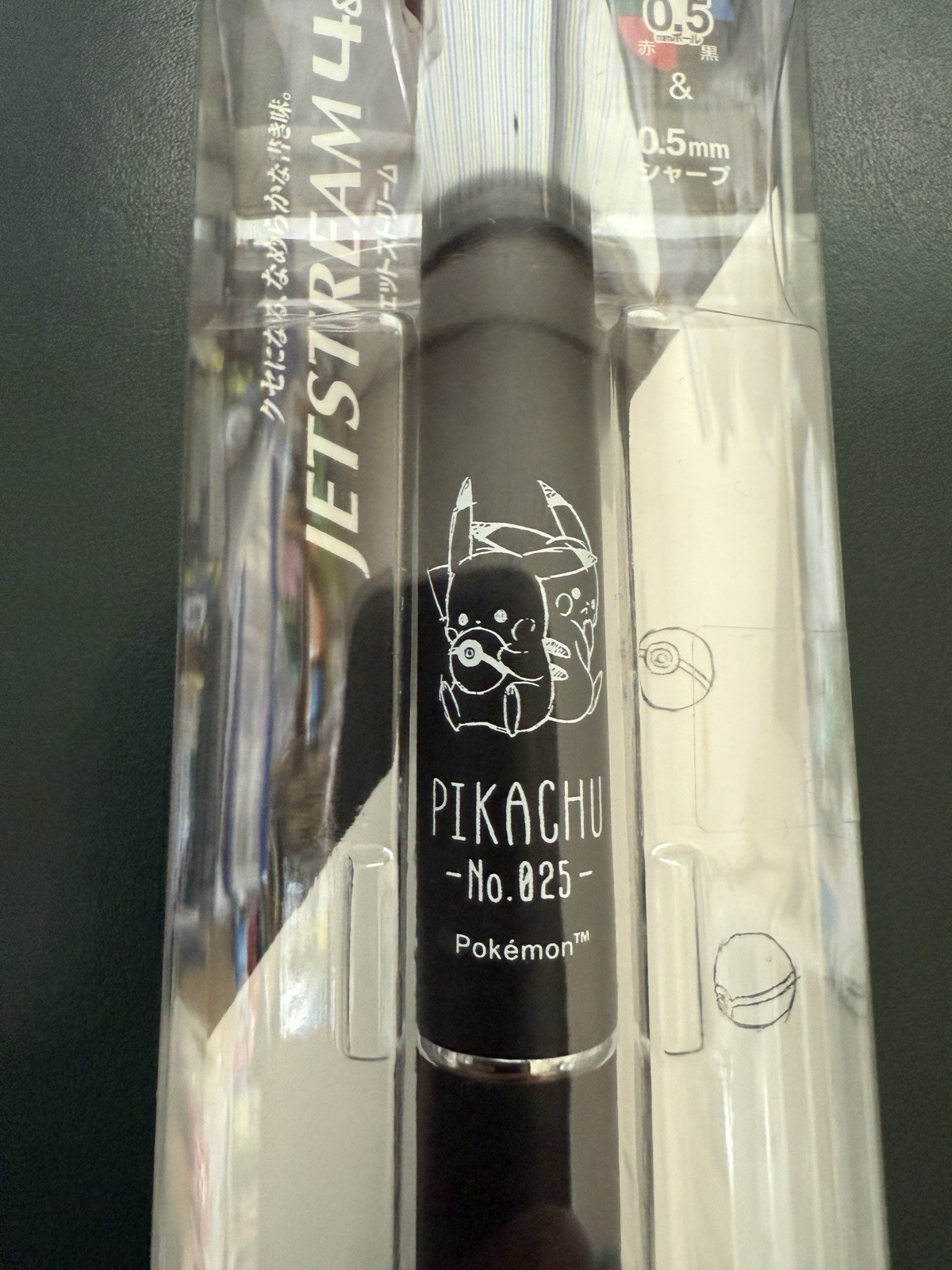 Jetstream 4&1 Pokemon Pikachu Ballpoint Pen (Black Red Blue Green) And Pen