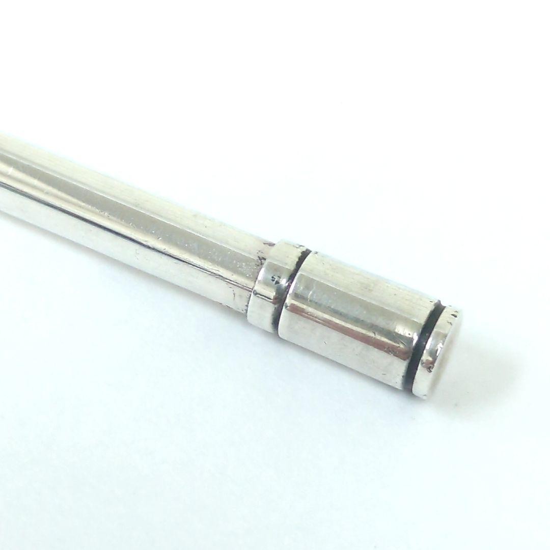 Official Hermes Agenda Mini Ballpoint Pen Silver 925 Size No Ink From Japan