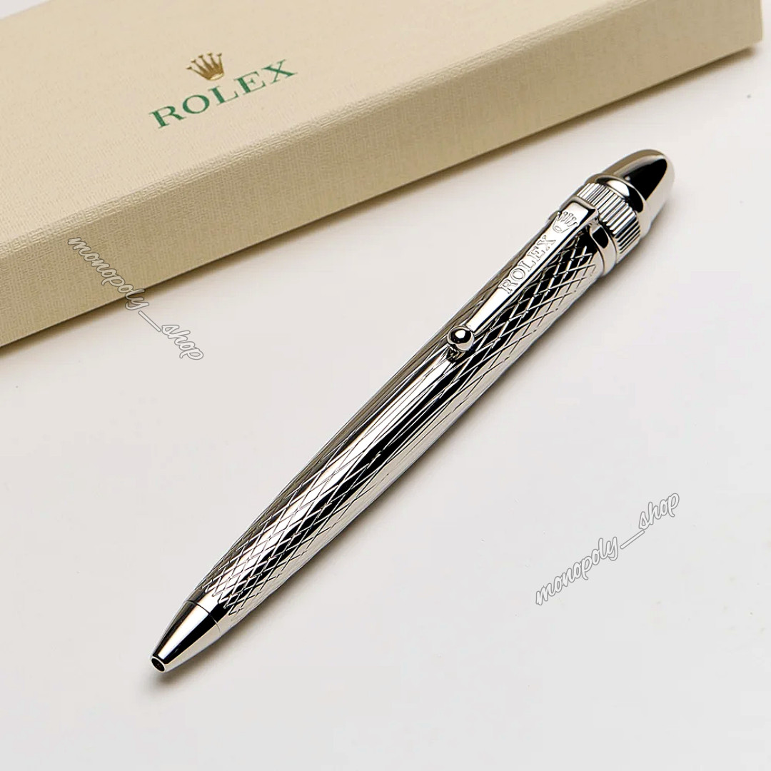 NEW Rolex Gift Ballpoint Silver Pen Novelty Collectible, Luxury New With Box