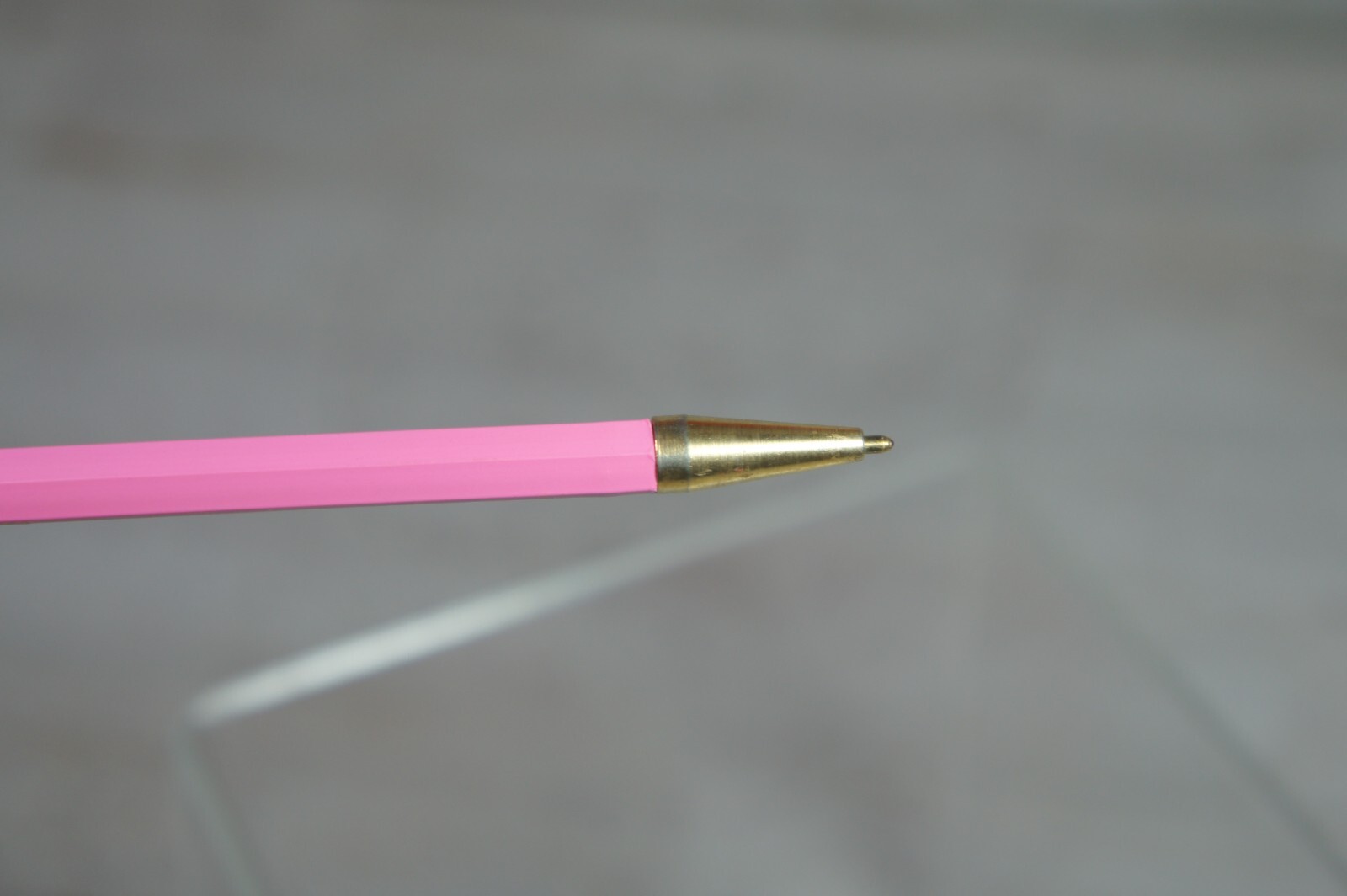 Vintage Blue Riter New York Pencil Co Pen Pink Brass 5″ *Dry Ink*