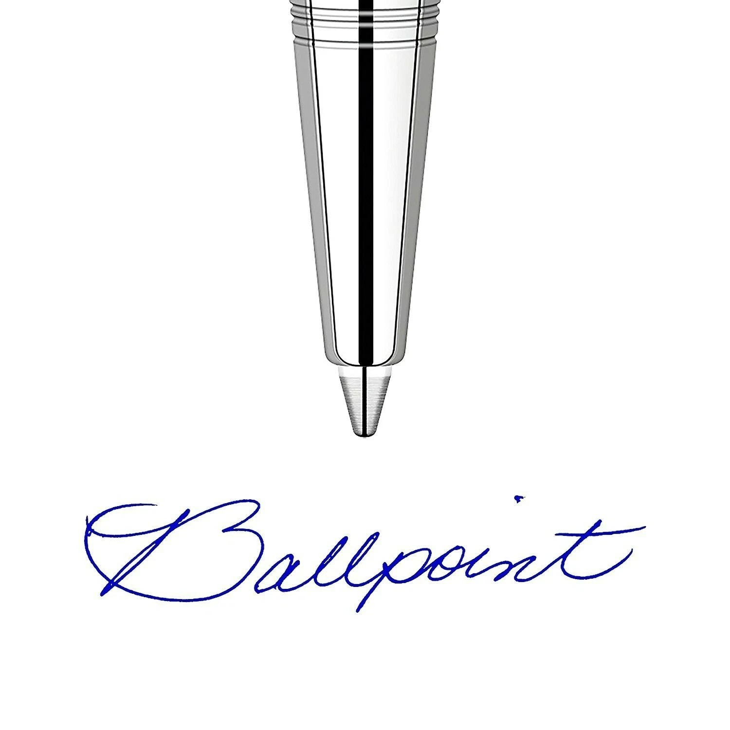 5 X Parker Quink Flow Ball Point Pen Refill Medium Ballpen Nib Black Ink BEST