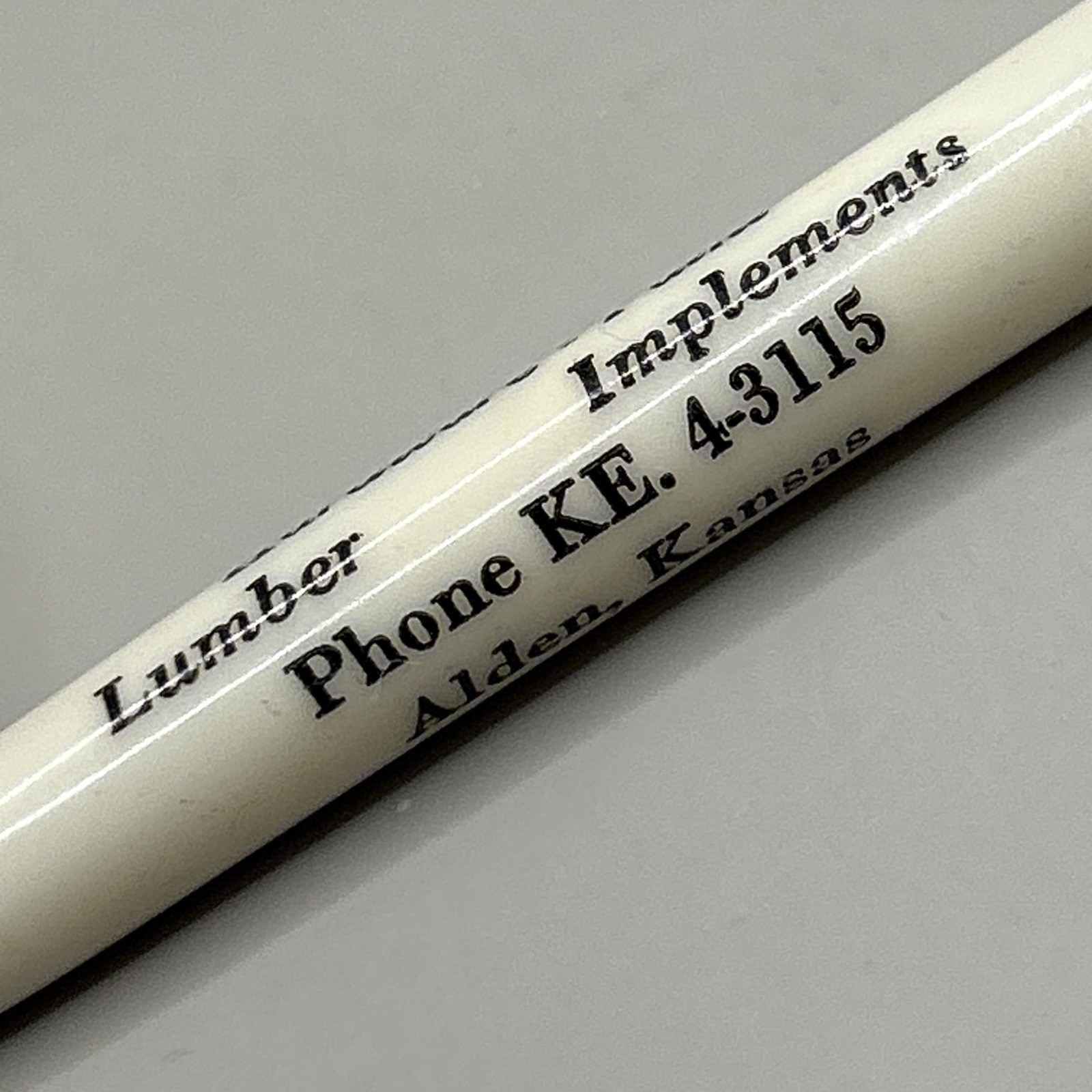 VTG c1950s/60s Rocket Ballpoint Pen ALDEN FARM SUPPLY Alden Kansas