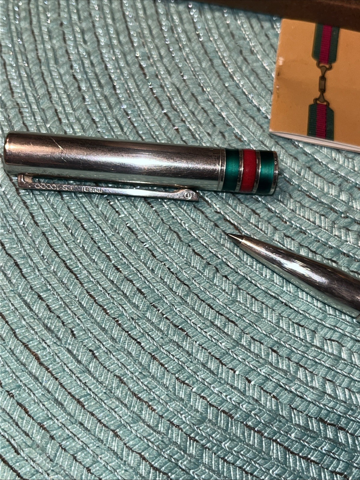 Vintage Gucci FS-10000 Solid Sterling Silver Ballpoint Pen – Working Box Papers