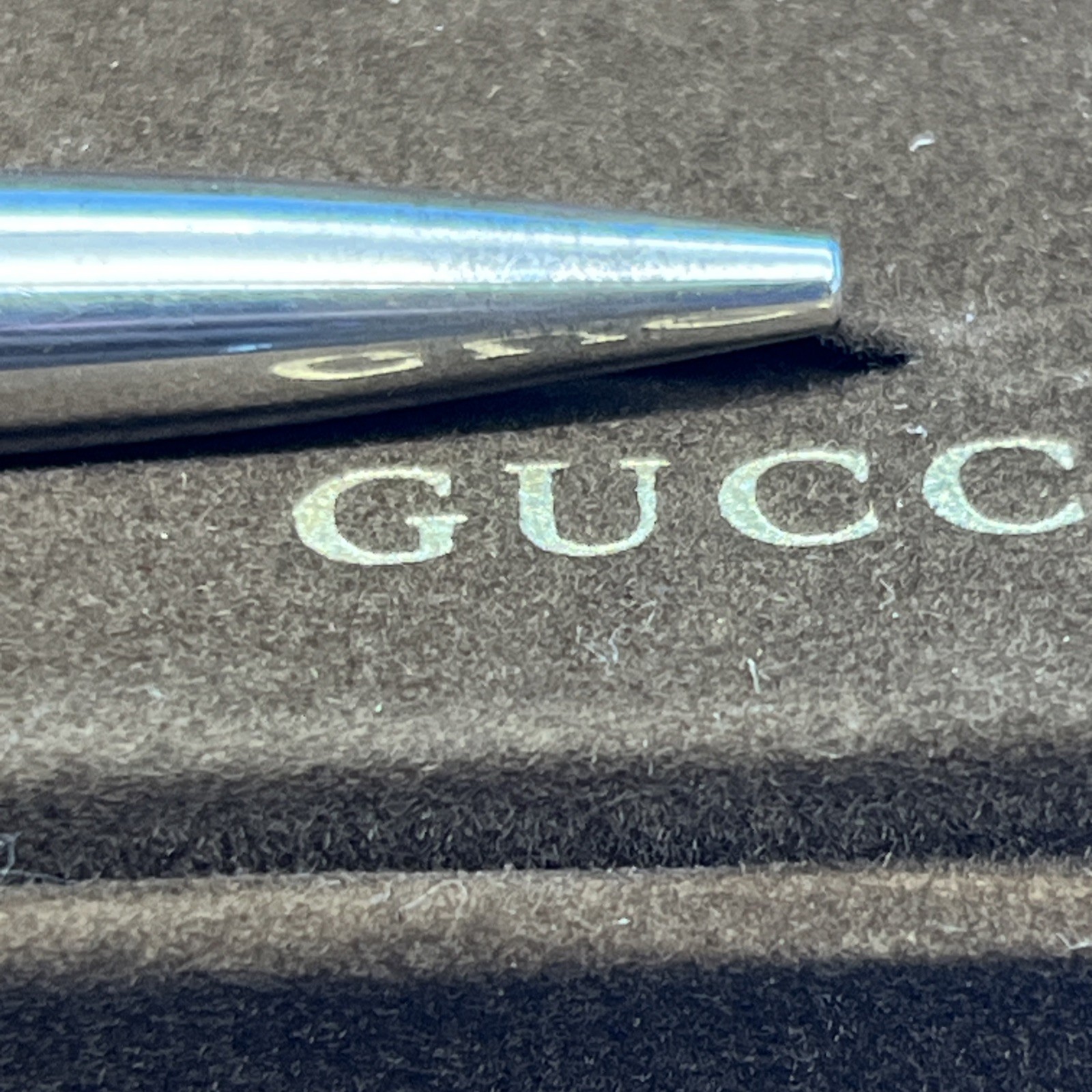 Vintage Gucci 925 Sterling Silver Ballpoint Pen Made in Italy Circa 1970s *READ