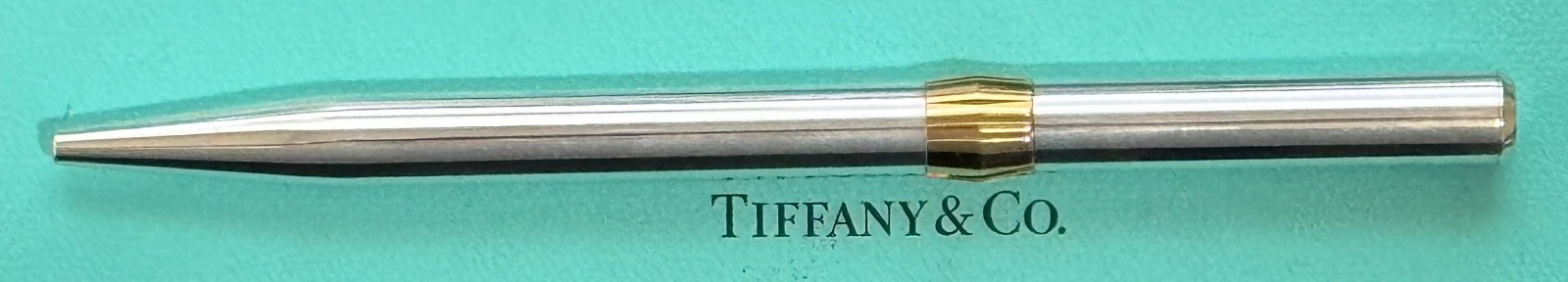 Tiffany & Co. Pen Atlas Sterling Silver 925 Gold Vermeil Made in Germany
