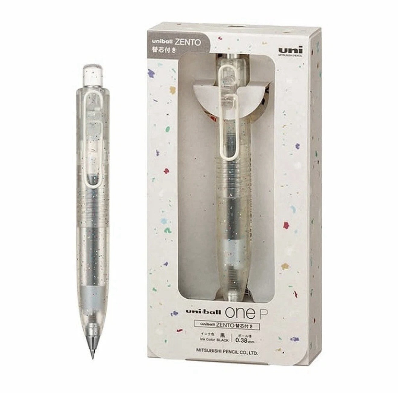 Uni-ball one P Limited Ballpoint Pen ZENTO with refill New Japan clear FS NEW JP