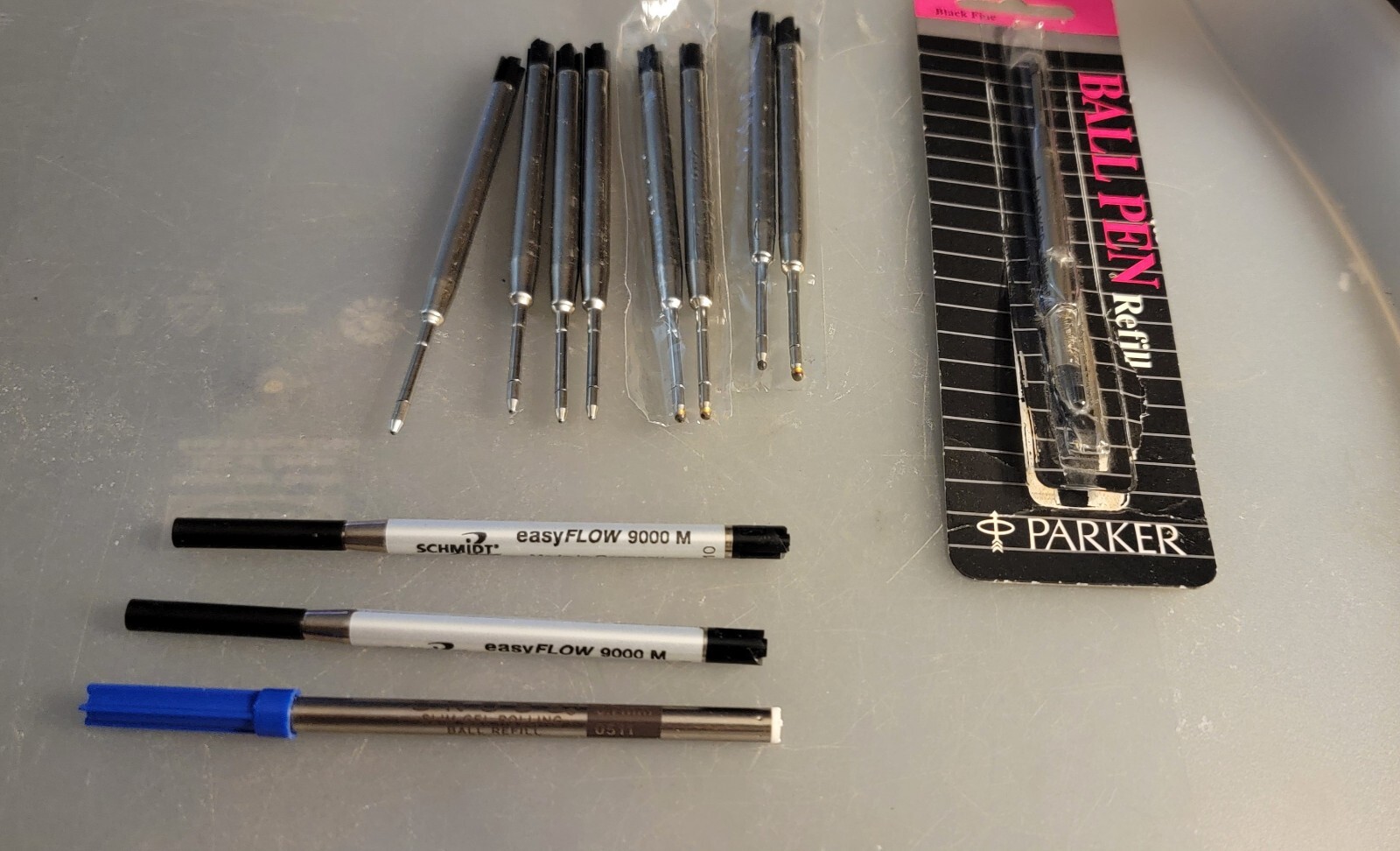 ball point pen refil lot of 12, Inc Schmidt. Cross’ Parker And Unknown, Works