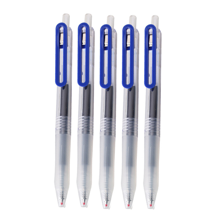 10pcs Original Muji Moma Gel Ink Press pen 0.5mm Office pen Press Ballpoint Pen