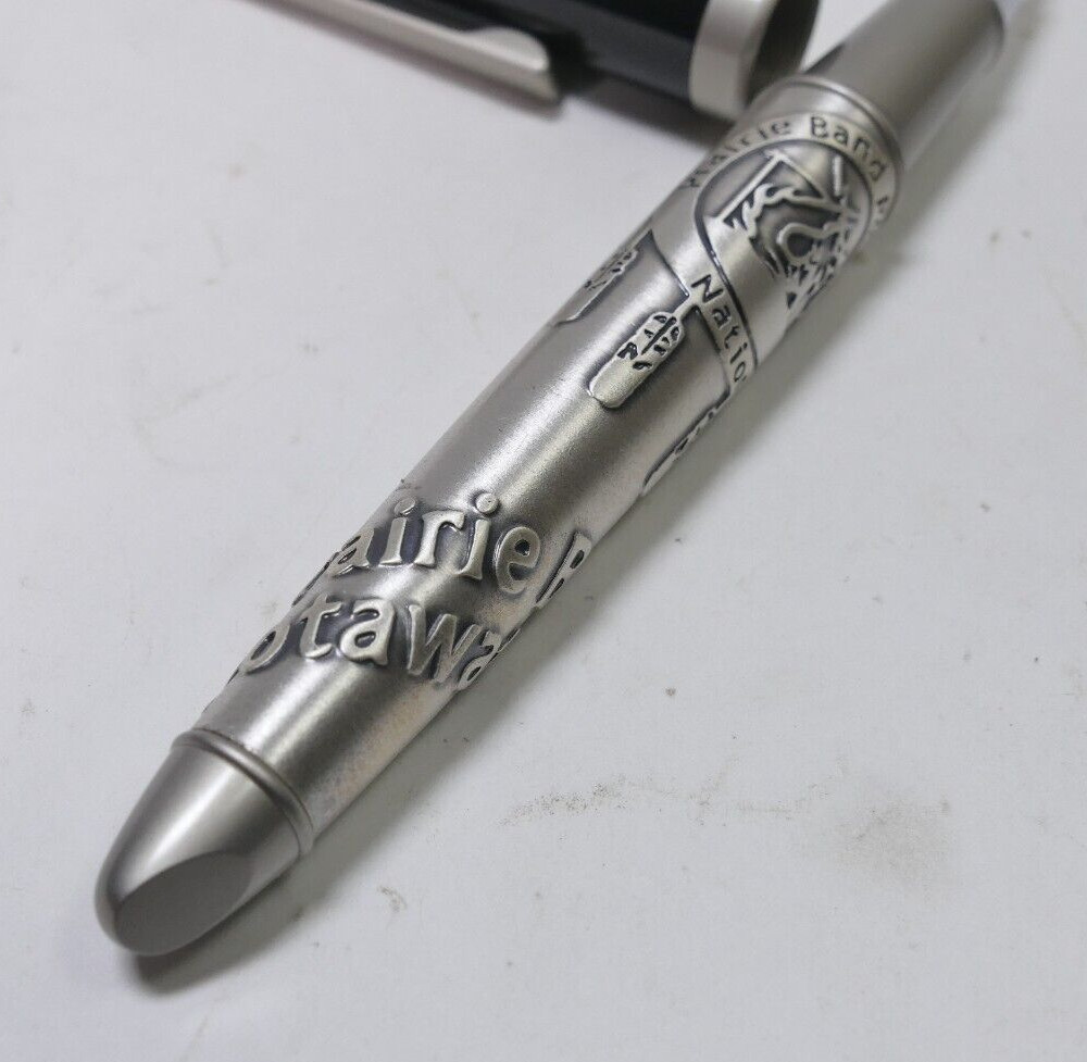Bettoni Black With Embossed Pen – Prairie Band Potawatomi Logo