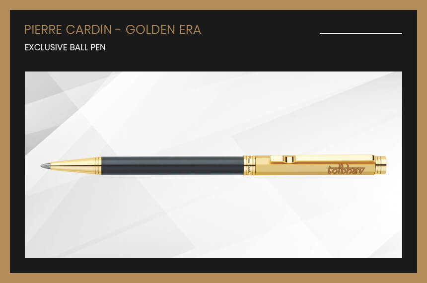 Pierre Cardin Golden Era Ball Point Pen BP GT Blue Ink Metal Body New Writing
