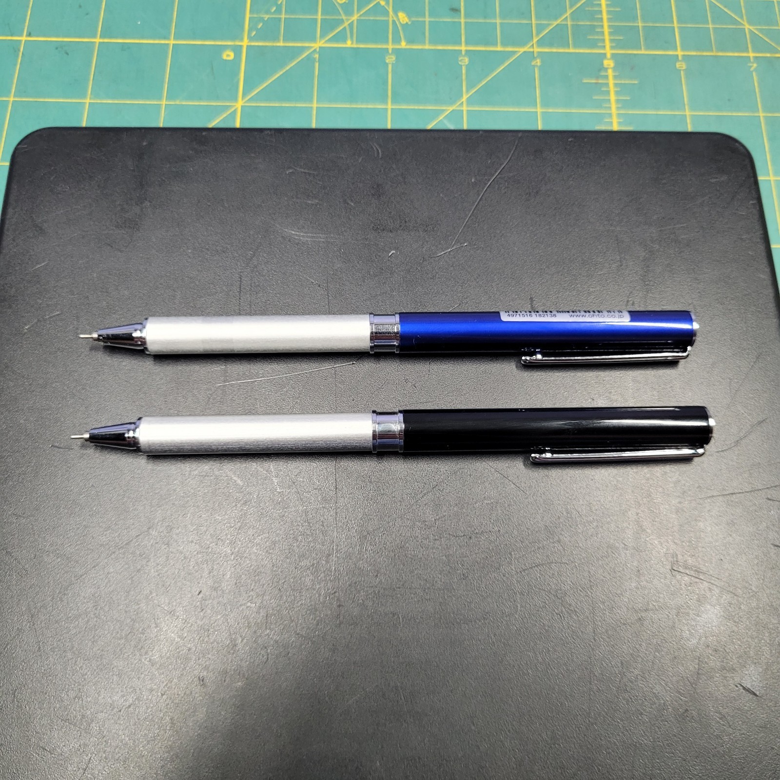 Ohto Tasche NBP-10T Mini Black & Blue Barrel 2 Pens Tested Made In Japan
