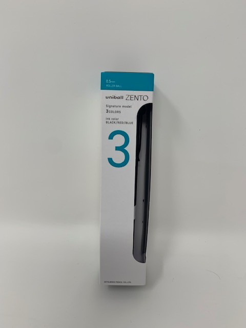 Uniball ZENTO Signature Model 3 Color Ballpoint Pen M-Black 0.5mm Japan NEW