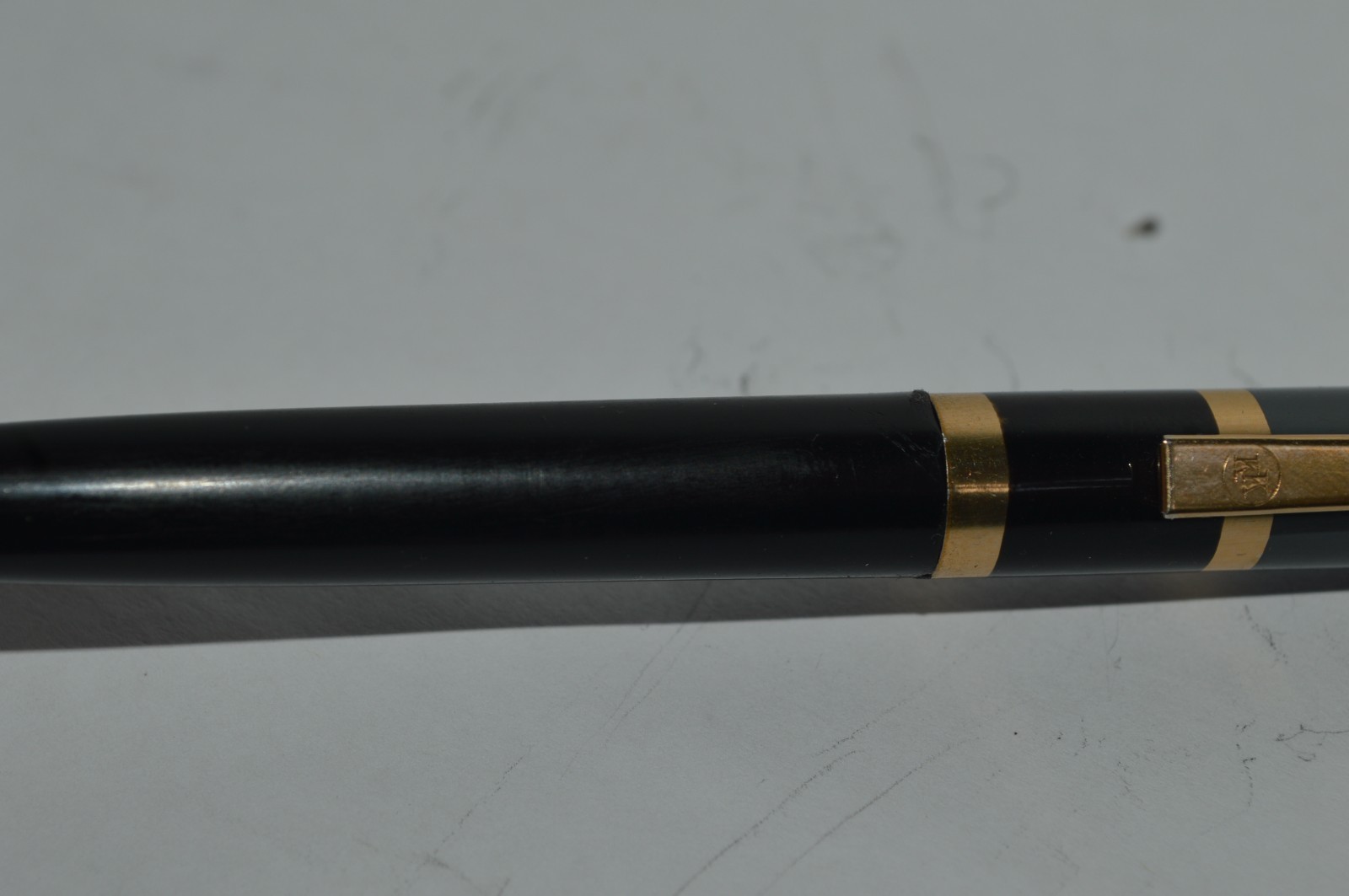 KWIK KLIK Ballpoint Pen New-Old Stock Black Barrel Metal Cap Made In USA 1960s