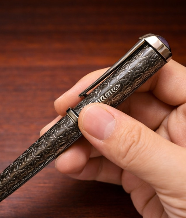 Cartier Guilloche Silver Ballpoint Pen Luxury Writing Instrument Boxed Gift 2026