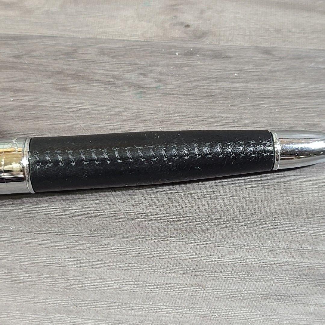 BETTONI Ballpoint Pen Daimler Chrysler Metal With Leather?