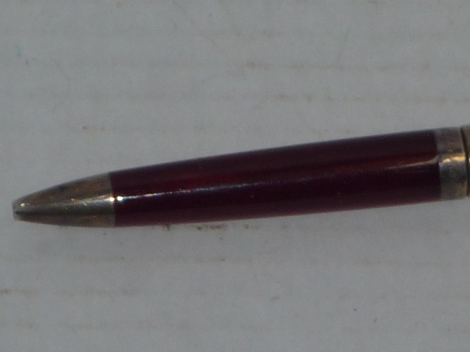 MONTEGRAPPA 1912 STERLING 925 ESPRESSIONE RED MARBLE CELLULOID BALLPOINT PEN