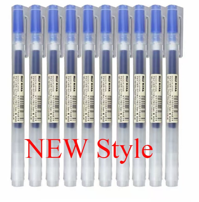 10 pcs Muji New Style Moma Japan 0.38/0.5mm Non-toxic Gel Ink Pen Muji Ballpoint