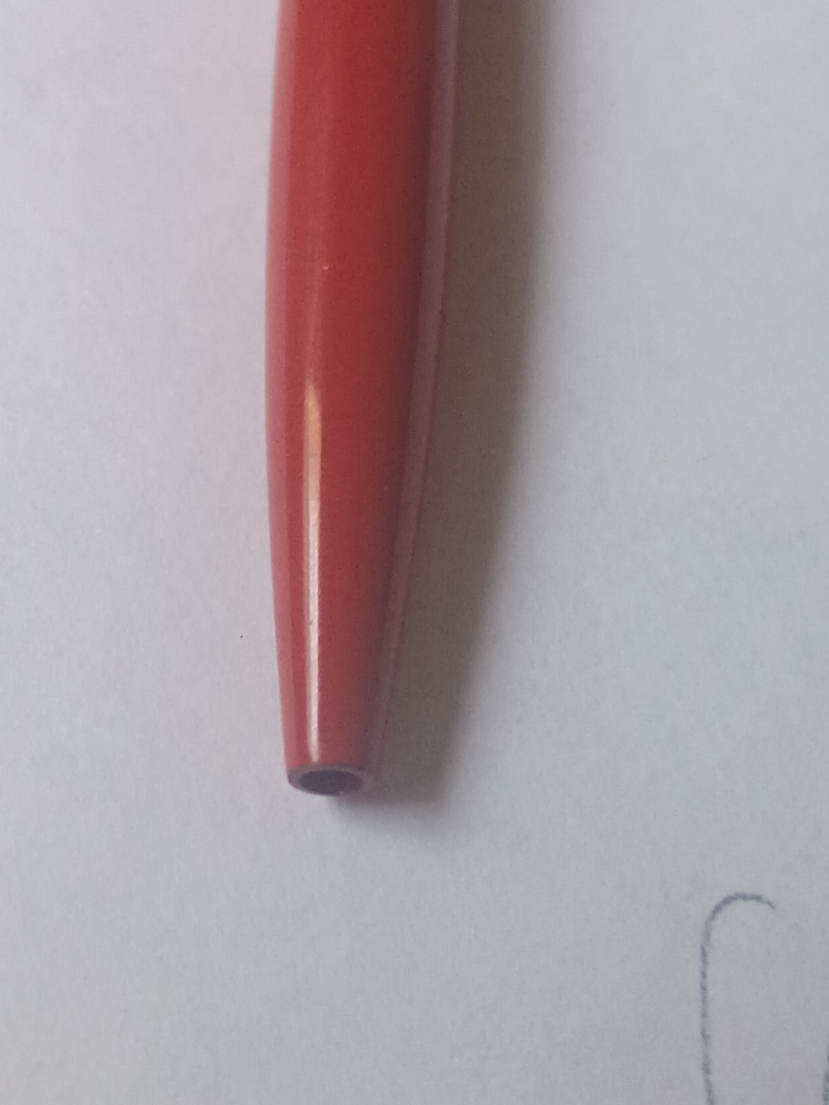 Vintage Red Golf Tee Pen With White Golf Ball With Pocket Clip 4″ .