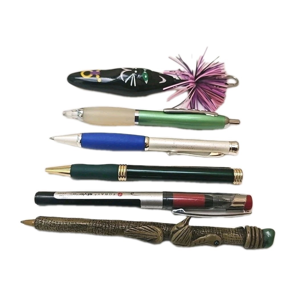 Lot Of 6 Random & Unique Pens For Parts