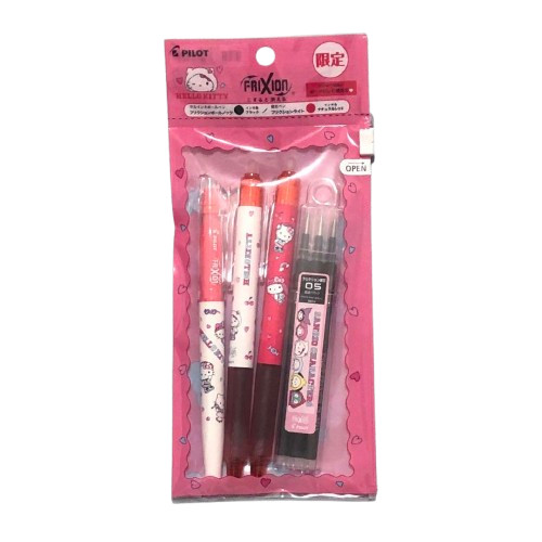 Pilot Frixion Hello Kitty Erasable Pen Set Limited Edition Japan Sanrio New