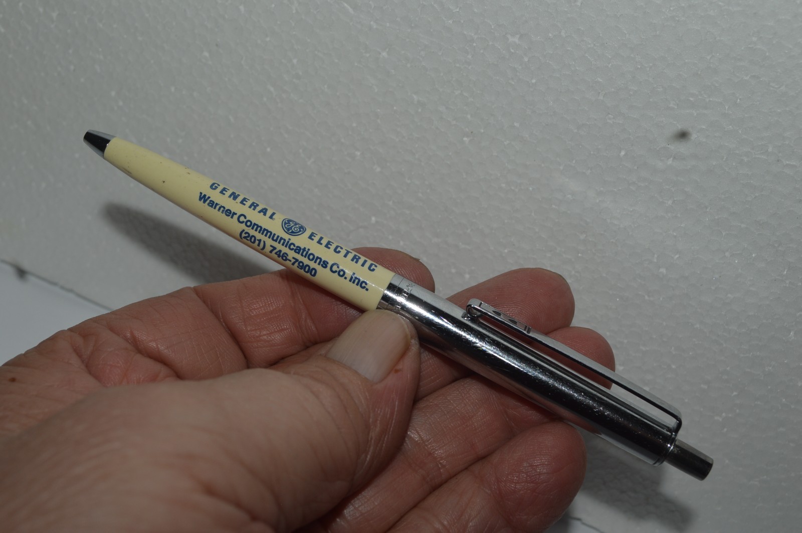 PAPER MATE Profile #2 Reg Grip Ballpoint Pen GE Warner Comm Promo Mexico