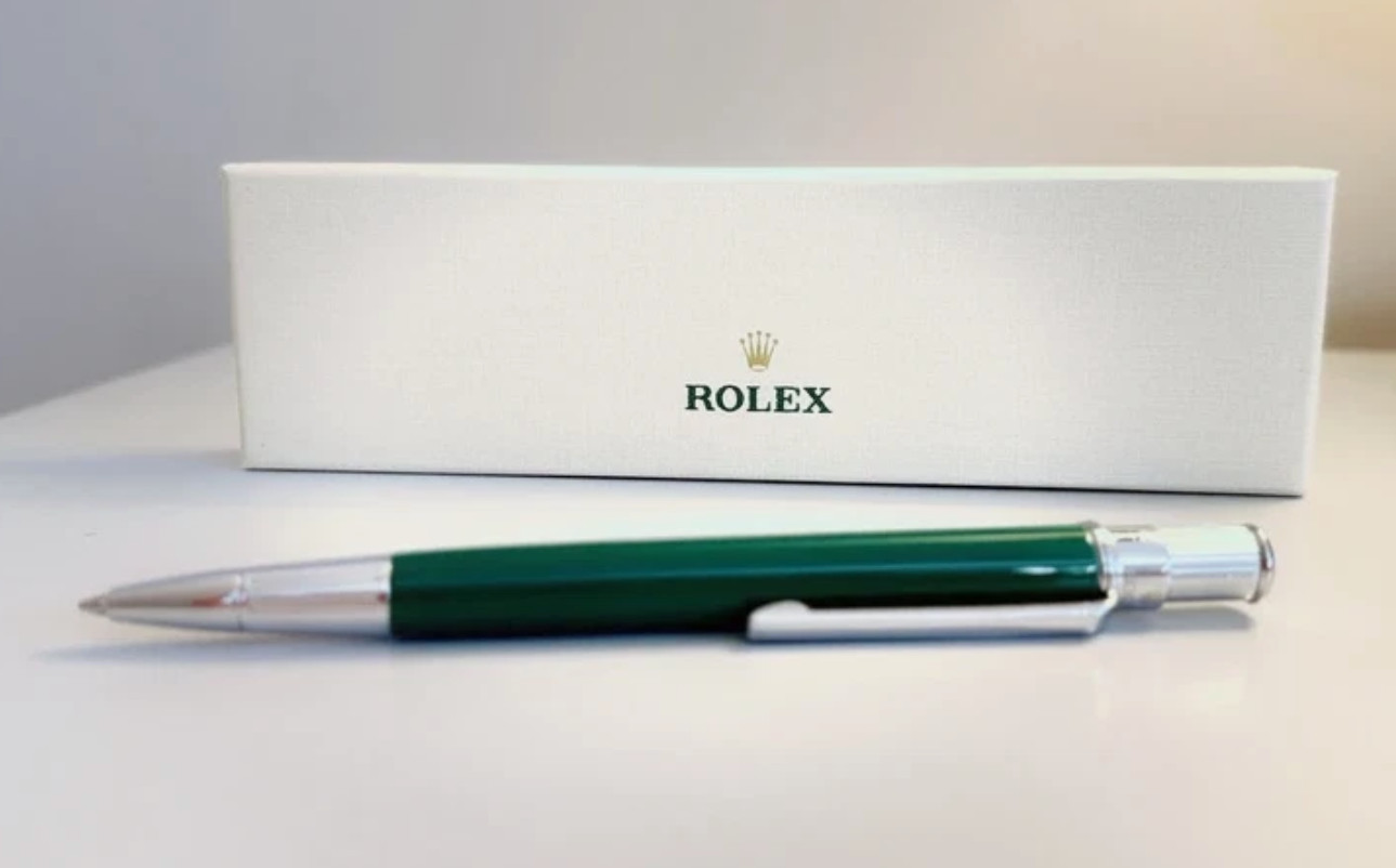 Rolex Emerald Green Oyster Ballpoint Pen Luxury Gift Set Full Box – New
