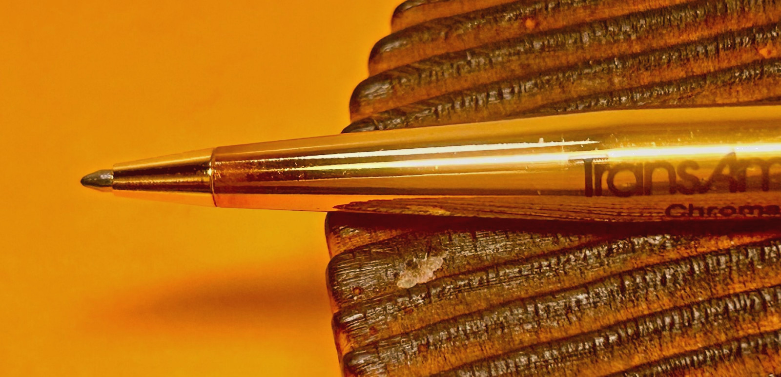 1986 Ritepoint CHROMATIC Salesman Sample CR7720 Brass PANASONIC Adv. Pen