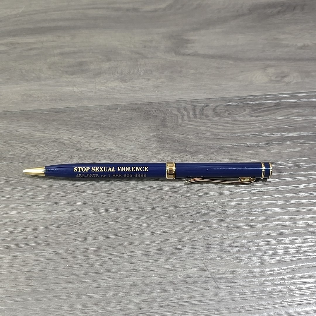 Kwik Klik Ballpoint Pen Black Ink Stop Sexual Violence