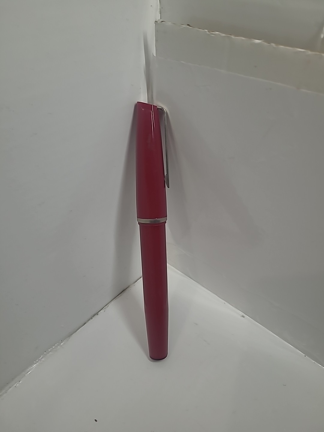 Monster Red Ballpoint pen. Says Italy on pocket clip – Large – Big