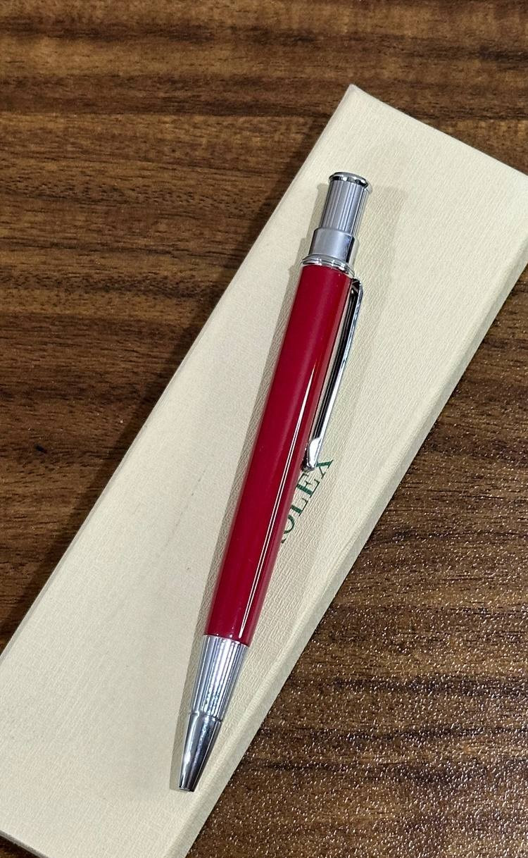 Rolex Ruby Red Oyster Ballpoint Pen Collectible Writing Instrument Gift New