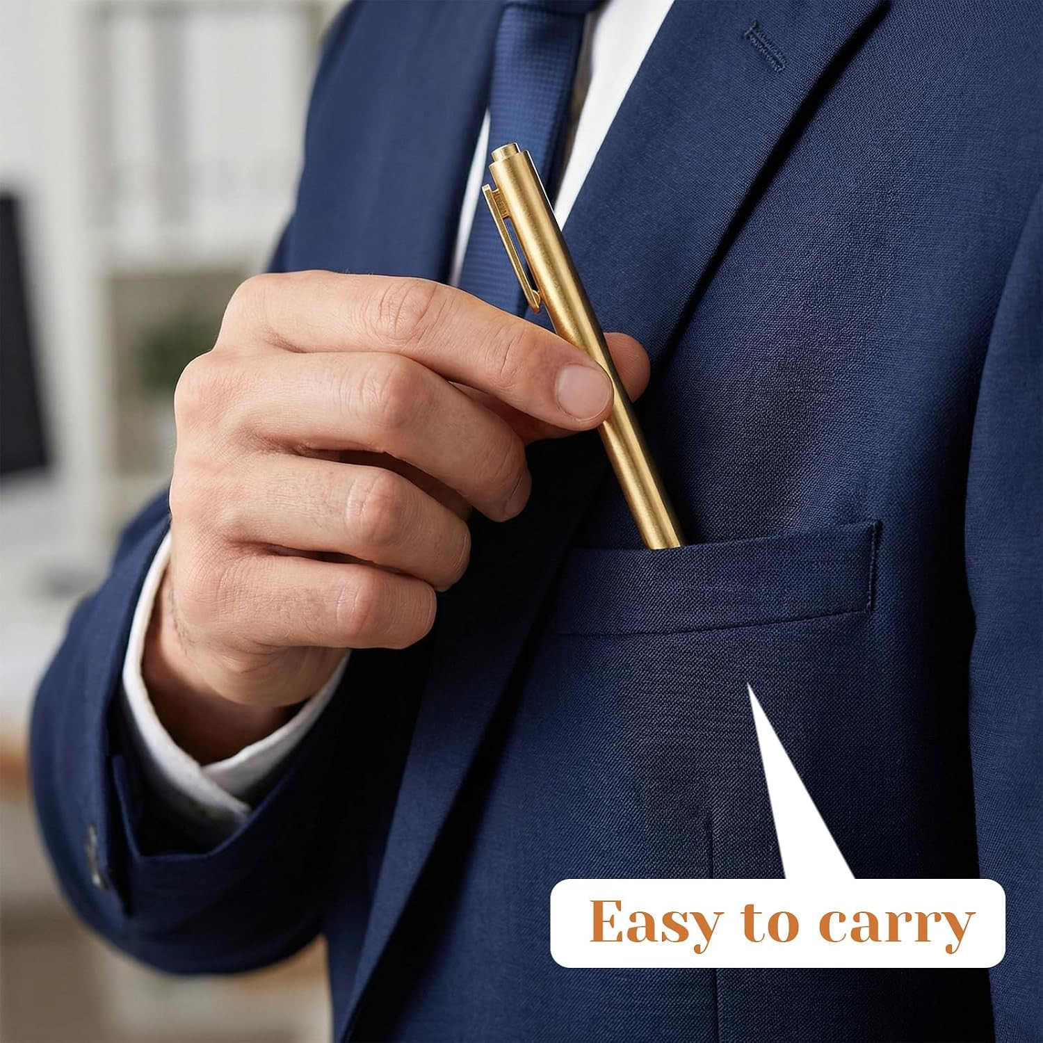 30 Pcs Gold Pens for Writing, Ballpoint Nice Pens Black Ink, Slim Ballpoint