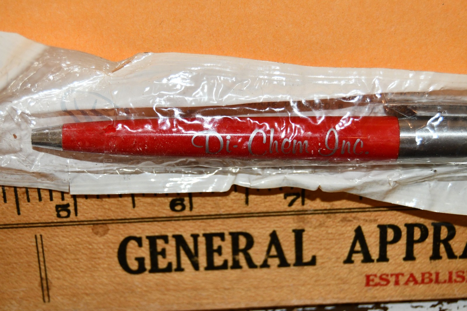 Vintage NOS Ritepoint Ballpoint Pen Di-Chem Inc Dalton Georgia