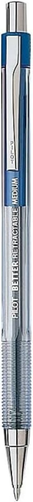 Classic Retractable Blue Ink Pens – 12 Count, Medium Point & Ergonomic Grip