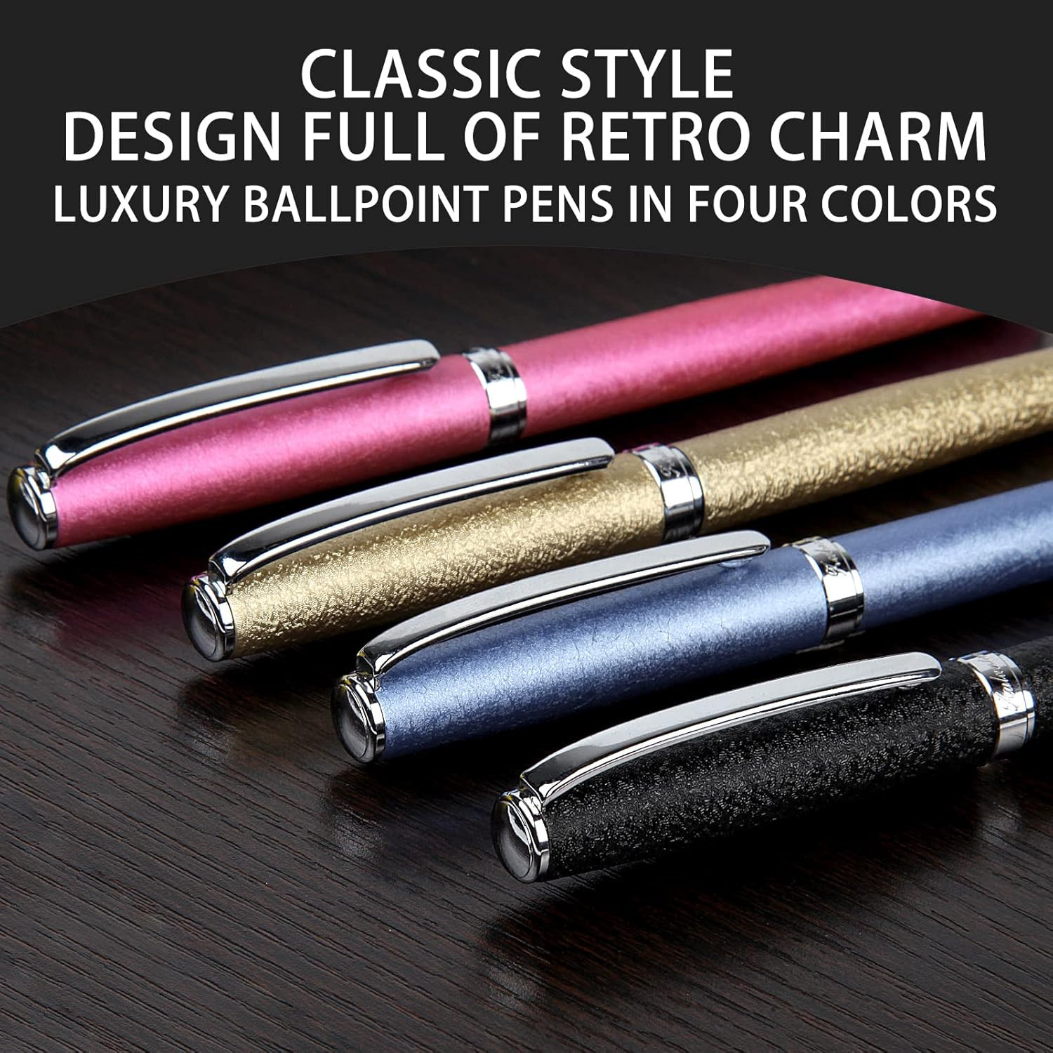 Nice Pens,Luxury Pen with Cace,Fancy Pens Ballpoint Pen Smooth Writing Experienc