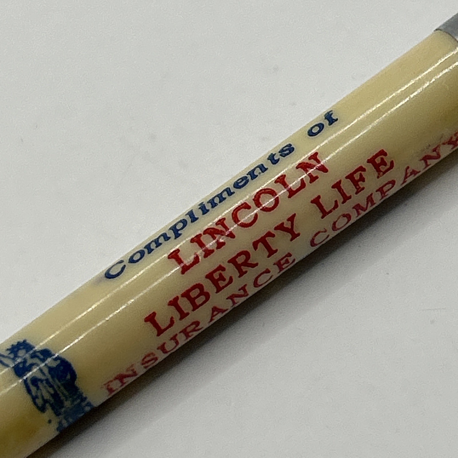 VTG Ballpoint Pen LINCOLN LIBERTY LIFE INSURANCE CO. Nebraska