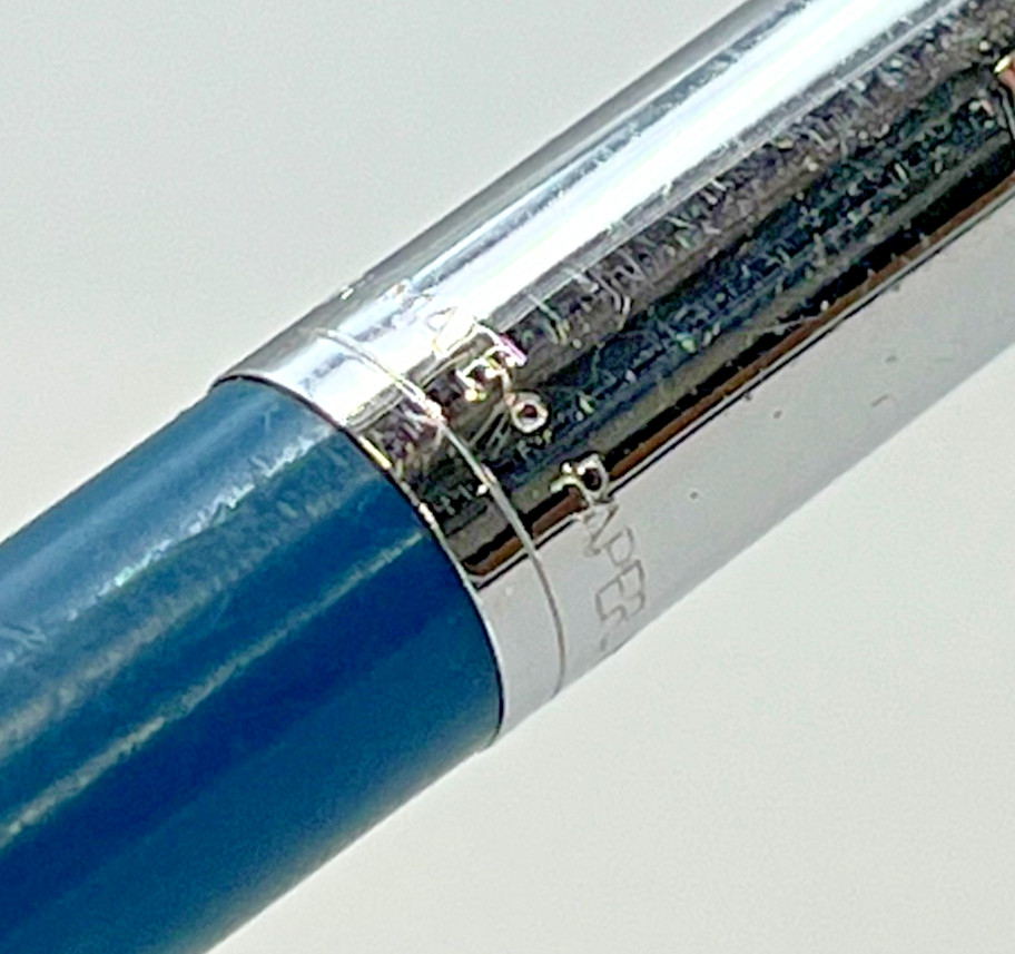 Paper Mate Double Heart Profile Slim Aqua Blue/Chrome, Blue Ink, Works – Mexico