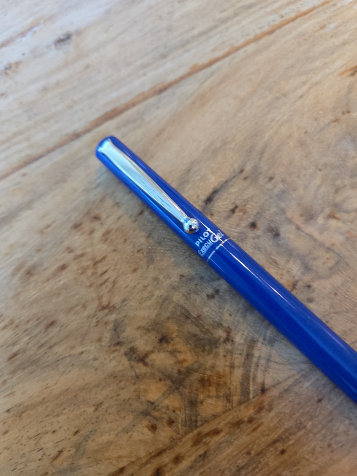Vintage Unique Rare Pilot Execu Gel Rollerball Blue Pen Black Ink Execugel